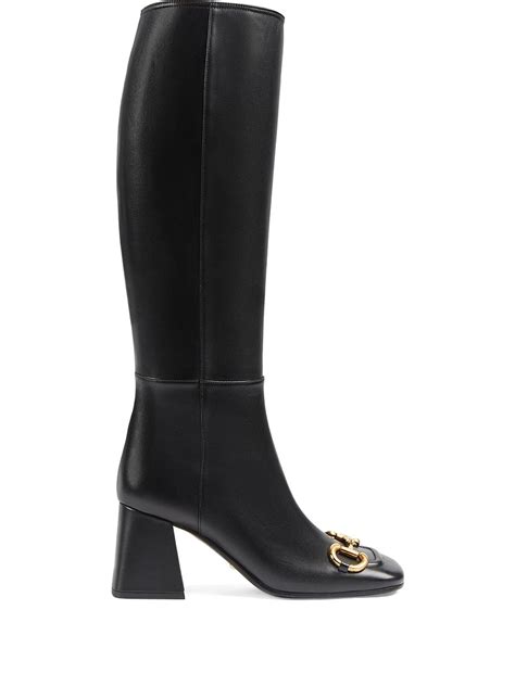 mens gucci boots with fur|Gucci print thigh high boots.